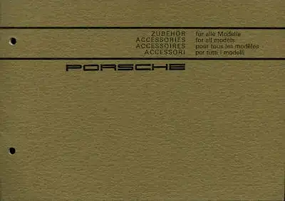 Porsche 911 / 912 Zubehör-Katalog 10.1967