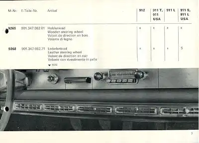 Porsche 911 / 912 Zubehör-Katalog 10.1967