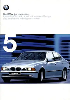 BMW 5er Limousine Prospekt 1998