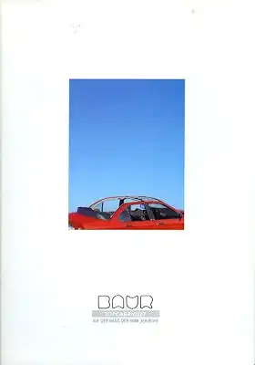 BMW Baur Cabriolet E 36 Prospekt 1993