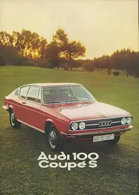 Audi 100 Coupe S Prospekt 8.1975