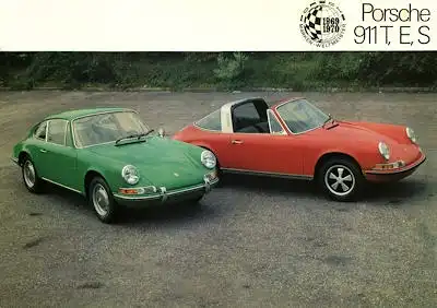 Porsche 911 T E S Prospekt 9.1970