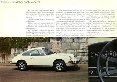 Porsche 911 T E S Prospekt 9.1970