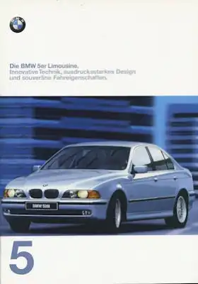 BMW 5er Limousine Prospekt 1998