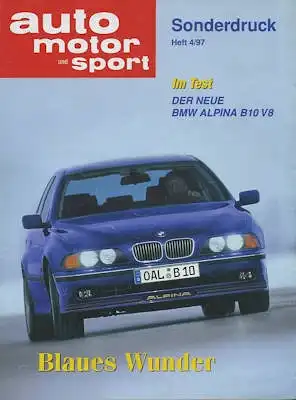 BMW Alpina B 10 V 8 Test 1997