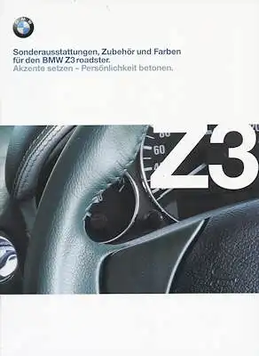 BMW Z 3 Sonderausstattung Prospekt 1998