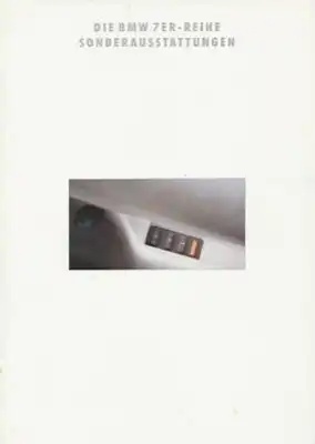 BMW 7er Sonderausstattung Prospekt 1993