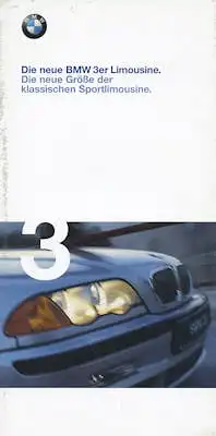 BMW 3er Limousine Prospekt 1998