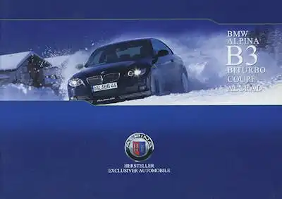 BMW Alpina B3 3,3 Prospekt 2008