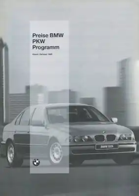BMW Preisliste 10.1995