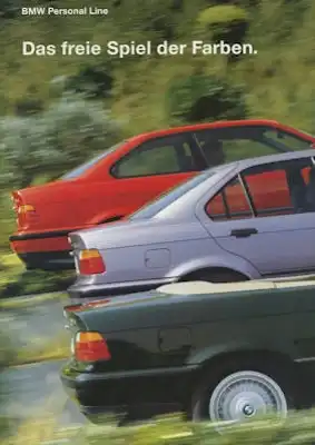 BMW 3er Personal Line Farben-Prospekt 1994