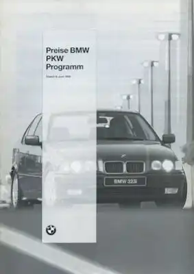 BMW Preisliste 6.1995