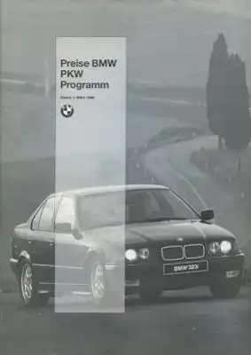 BMW Preisliste 3.1996