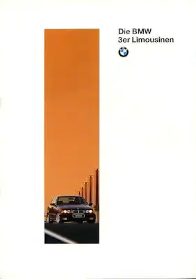 BMW 3er Limousinen Prospekt 1996