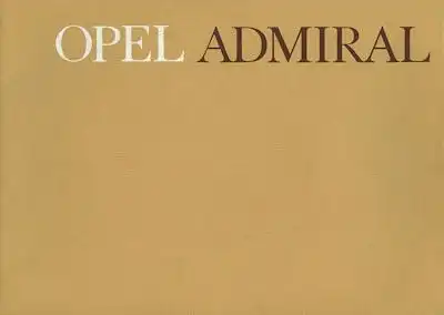 Opel Admiral Prospekt 1964