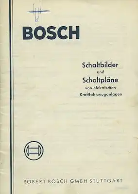 Bosch Schaltbilder und -pläne von Pkw 7.1954