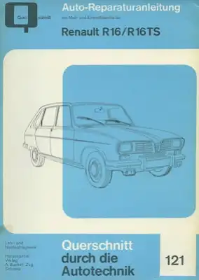 Renault R 16 Reparaturanleitung 1960er Jahre