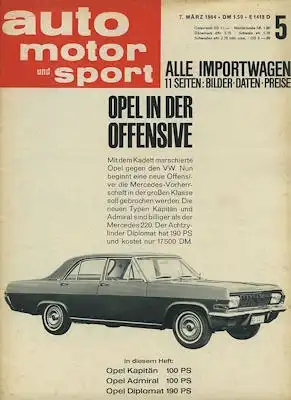 Auto, Motor & Sport 1964 Heft 5