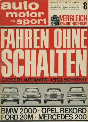 Auto, Motor & Sport 1966 Heft 8