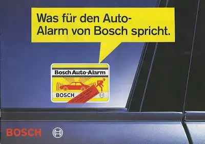 Bosch Alarmanlagen Prospekt 1987