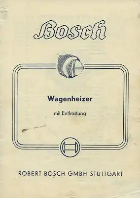 Bosch Wagenheizung mit Entfrostung 9.1951