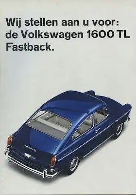 VW 1600 TL Prospekt 1.1966 nl