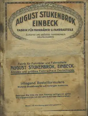 August Stukenbrok / Einbeck Katalog 1925 xx