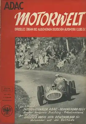 ADAC Motorwelt 1951 Heft 8