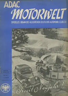 ADAC Motorwelt 1952 Heft 1