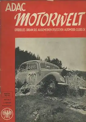 ADAC Motorwelt 1952 Heft 5
