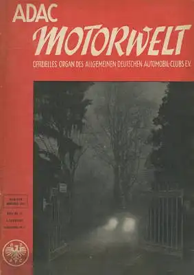ADAC Motorwelt 1952 Heft 11