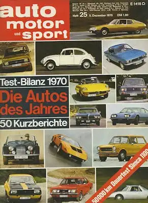 Auto, Motor & Sport 1970 Heft 25