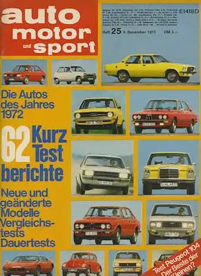 Auto, Motor & Sport 1972 Heft 25