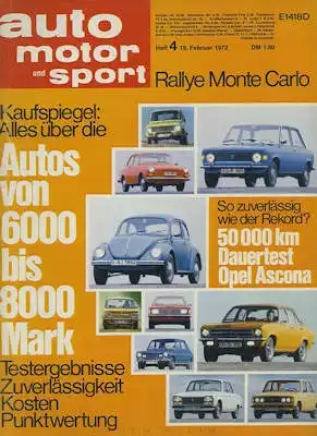Auto, Motor & Sport 1972 Heft 4