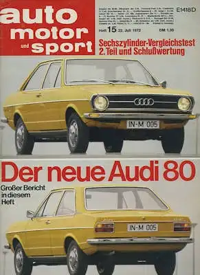 Auto, Motor & Sport 1972 Heft 15