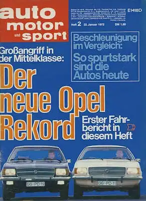 Auto, Motor & Sport 1972 Heft 2