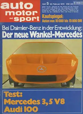 Auto, Motor & Sport 1970 Heft 5