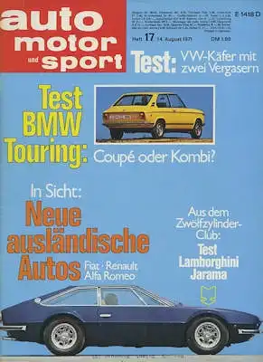 Auto, Motor & Sport 1971 Heft 17