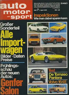 Auto, Motor & Sport 1972 Heft 7