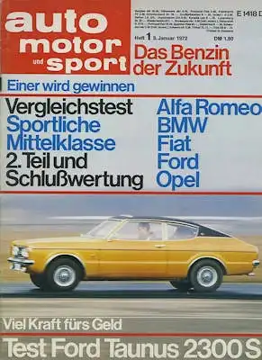 Auto, Motor & Sport 1972 Heft 1