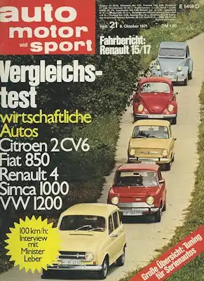 Auto, Motor & Sport 1971 Heft 21