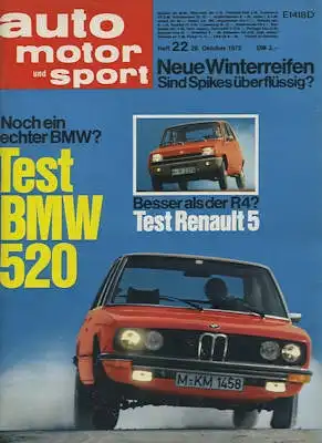 Auto, Motor & Sport 1972 Heft 22