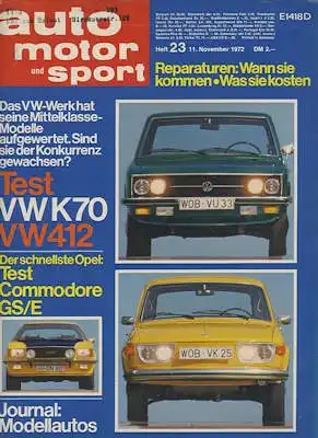 Auto, Motor & Sport 1972 Heft 23