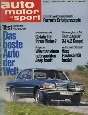 Auto, Motor & Sport 1975 Heft 21