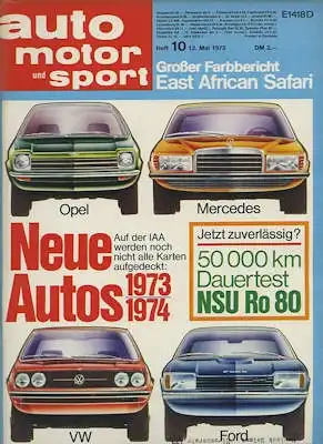 Auto, Motor & Sport 1973 Heft 10