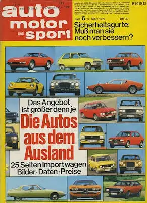 Auto, Motor & Sport 1973 Heft 6