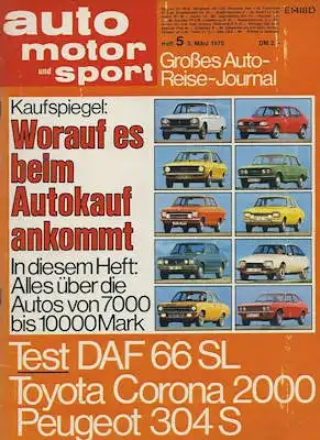Auto, Motor & Sport 1973 Heft 5