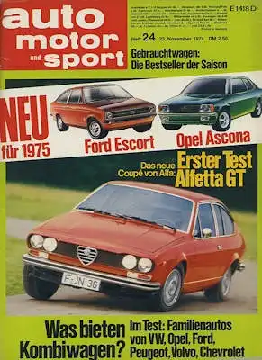 Auto, Motor & Sport 1974 Heft 24