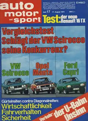 Auto, Motor & Sport 1974 Heft 17