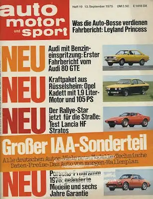 Auto, Motor & Sport 1975 Heft 19